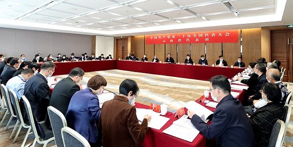云南省代表团继续讨论党的二十大报告-600.jpg