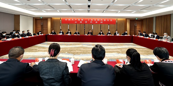 云南省代表团讨论十九届中央纪委工作报告和党章修正案1-600.jpg